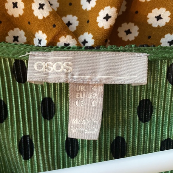 ASOS Green Polka Dot Dress - Picture 5 of 5